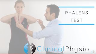 Phalens Test for Carpal Tunnel Syndrome  Clinical Physio [upl. by Llecrep]