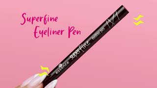 Superfine Eyeliner Pen  Essence Cosmetics [upl. by Ettelimay]