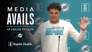 Jaelan Phillips meets with the media  September 8  Miami Dolphins [upl. by Nivrac]