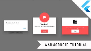 Easy Custom Alert Dialog in Flutter  Speed code  Tutorial for beginners [upl. by Tanberg320]