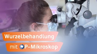 Wurzelbehandlung mit Mikroskop 🦷 Mikroskopische Endodontie [upl. by Caputto]