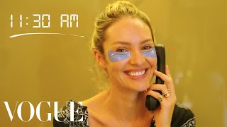 How Top Model Candice Swanepoel Gets Runway Ready  Diary of a Model  Vogue [upl. by Reggi]