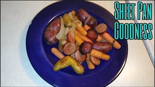 Sheet Pan Roasted Potatoes and Veggies with Sausage [upl. by Daegal]