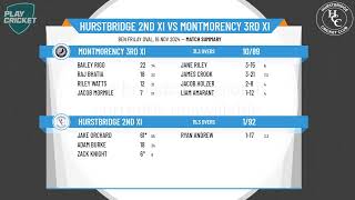 Hurstbridge 2nd XI v Montmorency 3rd XI [upl. by Aeriela51]