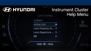 Navigating The Instrument Cluster Help Menu  Hyundai [upl. by Blader]