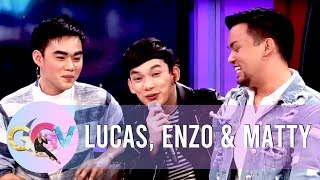 Lucas Enzo and Matty call their group iDolls  GGV [upl. by Aetnuahs180]