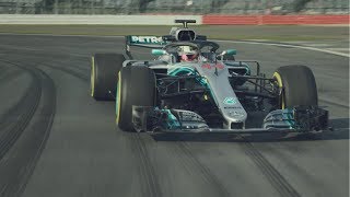 A New Era Begins First Laps with the 2018 Mercedes F1 W09 [upl. by Zacharia]