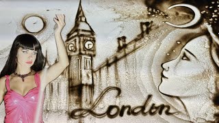 Sand Show about London  Performed in London  Kseniya Simonova [upl. by Efram391]