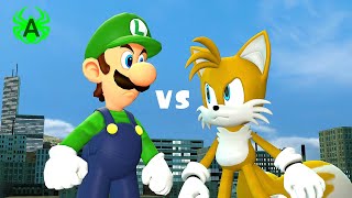 Luigi VS Tails Help Challenge [upl. by Deanna]