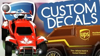 How to get Custom Decals in Rocket League TUTORIAL [upl. by Ethel]