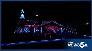 Christmas lights in Colorado Springs [upl. by Aniala]