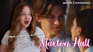 STAGES OF ENEMIES TO LOVERS 📖 Maxton Hall episode 2 reaction amp commentary [upl. by Latoye]