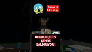 KORKUNÇ DEV ŞEHRE SALDIRIYOR  😱  MİNECRAFT PARODİLERİ shorts [upl. by Croner]