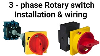 3phase rotary switch Installation and wiring  3 phase 2 positive 3 pole rotary switch [upl. by Bywoods]