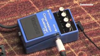 BOSS CS3 Compression Sustainer Pedal Review by Sweetwater [upl. by Clute]