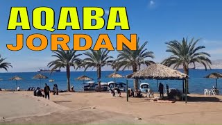 Aqaba Jordan 🇯🇴 Day walk through city center العقبة [upl. by Einneb903]