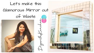 Mirror Decorating Ideas  Revamp Old Mirror  DIY Mirror Frame  DIYwithKANCHAN [upl. by Nishom]