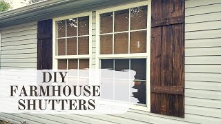 DIY Farmhouse Shutters [upl. by Pascoe692]