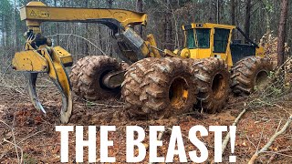 MEGA Machine Tigercat 635d 67 liter Cummins and 10 monster tires pulling [upl. by Charie]