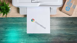 How To Set Up An HP Printer To Use With Your Chromebook [upl. by Leay]