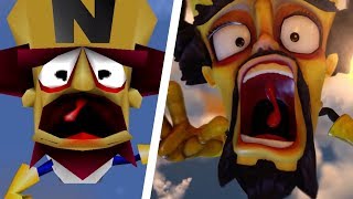 Crash Twinsanity  All Bosses  Cutscenes No Damage [upl. by Arahahs]