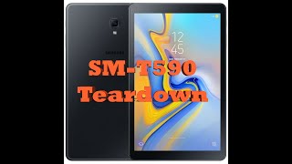 Samsung Galaxy Tab A SMT590 SMT590NZKAXAR 105quot Full Disassembly Teardown Guide Screen Replacement [upl. by Averill]