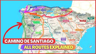 Best Camino De Santiago Route Map Details of All Time [upl. by Rebmyk515]