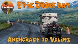 RVing Alaska An Epic Drive from Anchorage to Valdez 🚐🏔🏞 [upl. by Atnovart]