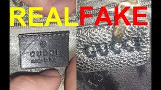 Real vs Fake Gucci bag How to spot fake GUCCI [upl. by Alial]