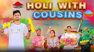 HOLI WITH COUSINS  Virender Poonia [upl. by Oicnerolf]