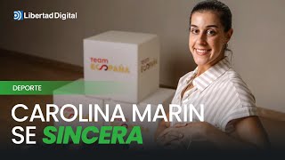 Carolina Marín se sincera Me quiero retirar en una pista de bádminton [upl. by Yonit643]