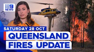 Queensland bushfires Latest warnings and updates  9 News Australia [upl. by Radburn]