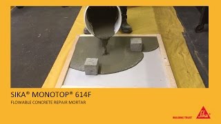 Sika® Monotop® 614F  Flowable Concrete Repair Mortar [upl. by Stern]