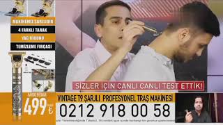 Vintage T9 Şarjlı Profesyonel Traş Makinesi Reklamı Logosuz [upl. by Hu]