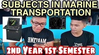 Subjects in Marine Transportation 2nd Year First Semester by Alljon Palispis [upl. by Yatnod]