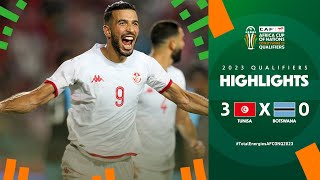 Tunisia 🆚 Botswana  Highlights  TotalEnergiesAFCONQ2023  MD6 Group J [upl. by Notffilc]