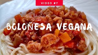 Boloñesa vegana con Soja Texturizada [upl. by Nikolaos3]