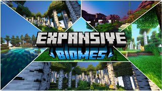 Top 1 Best Biomes Addon For MCPE 121  Expansive Biomes minecraft mcpeaddon [upl. by Loziram354]