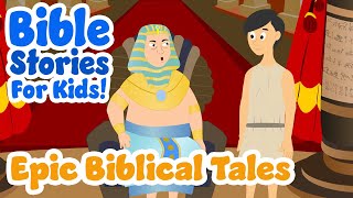 Epic Biblical Tales  Bible Stories For Kids Compilation 1Hour of Bible Stories for Kids [upl. by Ludovick]