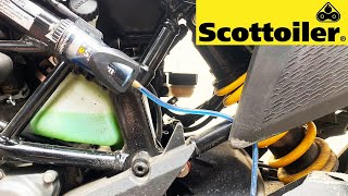 Scottoiler Vsystem Installed on a KTM ADV 390  Chain Oiler  AJ 390 [upl. by Pelpel853]