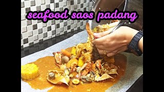 cara membuat seafood tumpah seafood saus padang [upl. by Aileve]