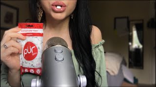 ASMR GUM CHEWING  MOUTH SOUNDS NO TALKING [upl. by Lower]