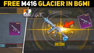 Free M416 Glacier Skin 2024 Bgmi  How To Get Free M416 Glacier Skin In Bgmi 2024  Free M416 Skin [upl. by Airotkiv169]