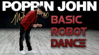 Basic Robot Dance Dance Moves Tutorials Poppin John  MihranTVMIHRANKSTUDIOS [upl. by Meid]