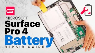 Microsoft Surface Pro 4 1724 Battery Replacement [upl. by Akienom]