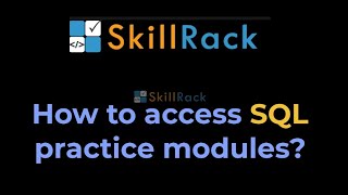 How to practice SQL modules in SkillRack [upl. by Samled]