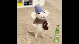 A0263 Mouse Wool Needle Felt Kit [upl. by Raab]