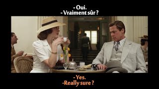 FRENCH LESSON  learn french with movies  french  english subtitles  Allied part1 [upl. by Anatlus]