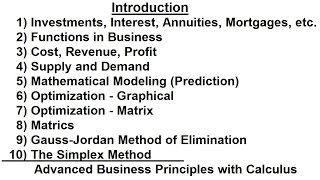 Business Math 1 of 1 Introduction [upl. by Nnaarat]