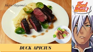 FOOD WARS RECIPE 25  DUCK APICIUS  Second Plate Episode 7 [upl. by Sorce48]